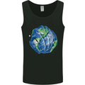 Earth Hands Climate Change Environment Mens Vest Tank Top Black