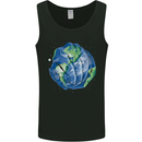 Earth Hands Climate Change Environment Mens Vest Tank Top Black