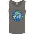 Earth Hands Climate Change Environment Mens Vest Tank Top Charcoal