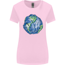 Earth Hands Climate Change Environment Womens Wider Cut T-Shirt Light Pink
