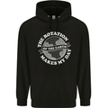 Earth Rotation Astronomy Planets Childrens Kids Hoodie Black