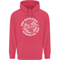 Earth Rotation Astronomy Planets Childrens Kids Hoodie Heliconia