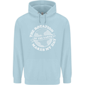 Earth Rotation Astronomy Planets Childrens Kids Hoodie Light Blue