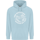 Earth Rotation Astronomy Planets Childrens Kids Hoodie Light Blue