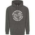 Earth Rotation Astronomy Planets Childrens Kids Hoodie Storm Grey