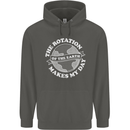 Earth Rotation Astronomy Planets Childrens Kids Hoodie Storm Grey