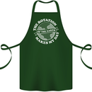 Earth Rotation Astronomy Planets Cotton Apron 100% Organic Forest Green