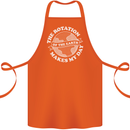 Earth Rotation Astronomy Planets Cotton Apron 100% Organic Orange