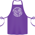 Earth Rotation Astronomy Planets Cotton Apron 100% Organic Purple