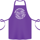 Earth Rotation Astronomy Planets Cotton Apron 100% Organic Purple