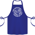 Earth Rotation Astronomy Planets Cotton Apron 100% Organic Royal Blue