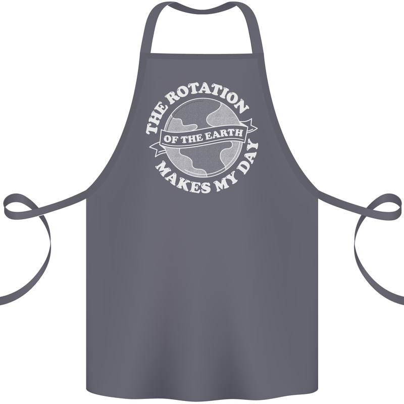 Earth Rotation Astronomy Planets Cotton Apron 100% Organic Steel