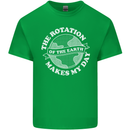 Earth Rotation Astronomy Planets Kids T-Shirt Childrens Irish Green