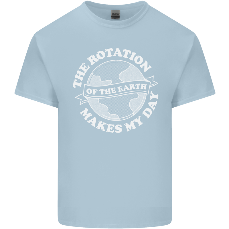 Earth Rotation Astronomy Planets Kids T-Shirt Childrens Light Blue