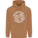 Earth Rotation Astronomy Planets Mens 80% Cotton Hoodie Caramel Latte