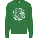 Earth Rotation Astronomy Planets Mens Sweatshirt Jumper Irish Green