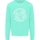 Earth Rotation Astronomy Planets Mens Sweatshirt Jumper Peppermint