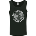 Earth Rotation Astronomy Planets Mens Vest Tank Top Black