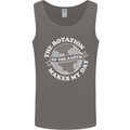 Earth Rotation Astronomy Planets Mens Vest Tank Top Charcoal