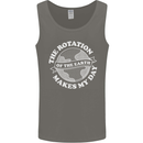 Earth Rotation Astronomy Planets Mens Vest Tank Top Charcoal