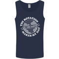 Earth Rotation Astronomy Planets Mens Vest Tank Top Navy Blue