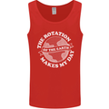 Earth Rotation Astronomy Planets Mens Vest Tank Top Red