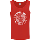 Earth Rotation Astronomy Planets Mens Vest Tank Top Red