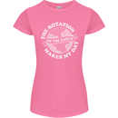 Earth Rotation Astronomy Planets Womens Petite Cut T-Shirt Azalea