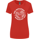 Earth Rotation Astronomy Planets Womens Wider Cut T-Shirt Red