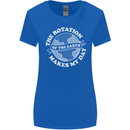 Earth Rotation Astronomy Planets Womens Wider Cut T-Shirt Royal Blue