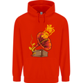 Earth Song Gramophone Music DJ DJing Childrens Kids Hoodie Bright Red