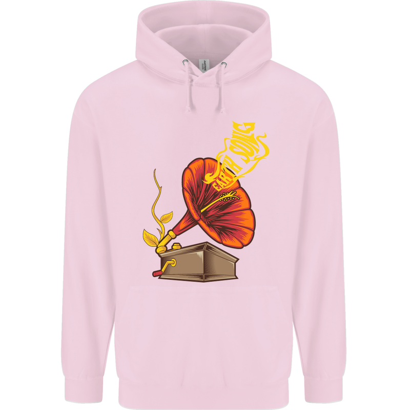 Earth Song Gramophone Music DJ DJing Childrens Kids Hoodie Light Pink
