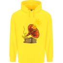 Earth Song Gramophone Music DJ DJing Childrens Kids Hoodie Yellow