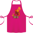 Earth Song Gramophone Music DJ DJing Cotton Apron 100% Organic Pink