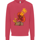 Earth Song Gramophone Music DJ DJing Kids Sweatshirt Jumper Heliconia