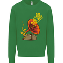 Earth Song Gramophone Music DJ DJing Kids Sweatshirt Jumper Irish Green