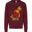 Earth Song Gramophone Music DJ DJing Kids Sweatshirt Jumper Maroon