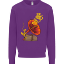Earth Song Gramophone Music DJ DJing Kids Sweatshirt Jumper Purple