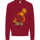 Earth Song Gramophone Music DJ DJing Kids Sweatshirt Jumper Red