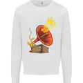 Earth Song Gramophone Music DJ DJing Kids Sweatshirt Jumper White