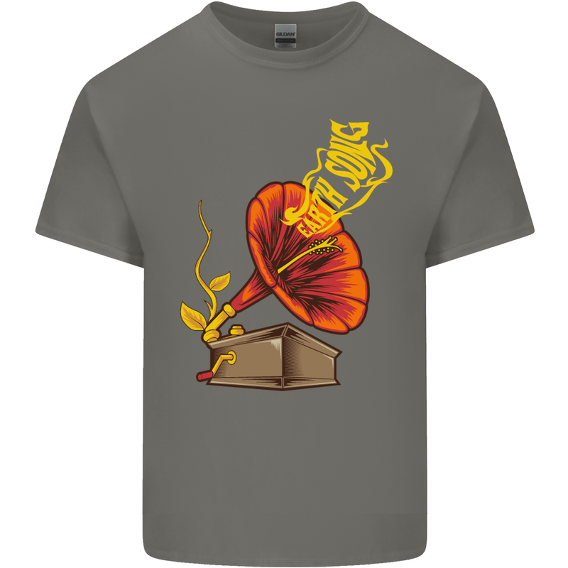 Earth Song Gramophone Music DJ DJing Kids T-Shirt Childrens Charcoal