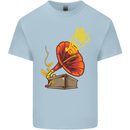 Earth Song Gramophone Music DJ DJing Kids T-Shirt Childrens Light Blue