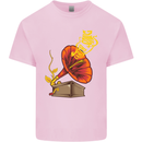Earth Song Gramophone Music DJ DJing Kids T-Shirt Childrens Light Pink