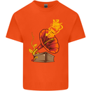Earth Song Gramophone Music DJ DJing Kids T-Shirt Childrens Orange