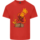 Earth Song Gramophone Music DJ DJing Kids T-Shirt Childrens Red