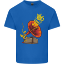Earth Song Gramophone Music DJ DJing Kids T-Shirt Childrens Royal Blue