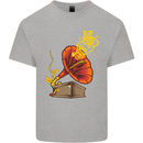 Earth Song Gramophone Music DJ DJing Kids T-Shirt Childrens Sports Grey