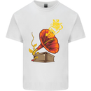 Earth Song Gramophone Music DJ DJing Kids T-Shirt Childrens White