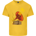 Earth Song Gramophone Music DJ DJing Kids T-Shirt Childrens Yellow