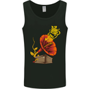 Earth Song Gramophone Music DJ DJing Mens Vest Tank Top Black